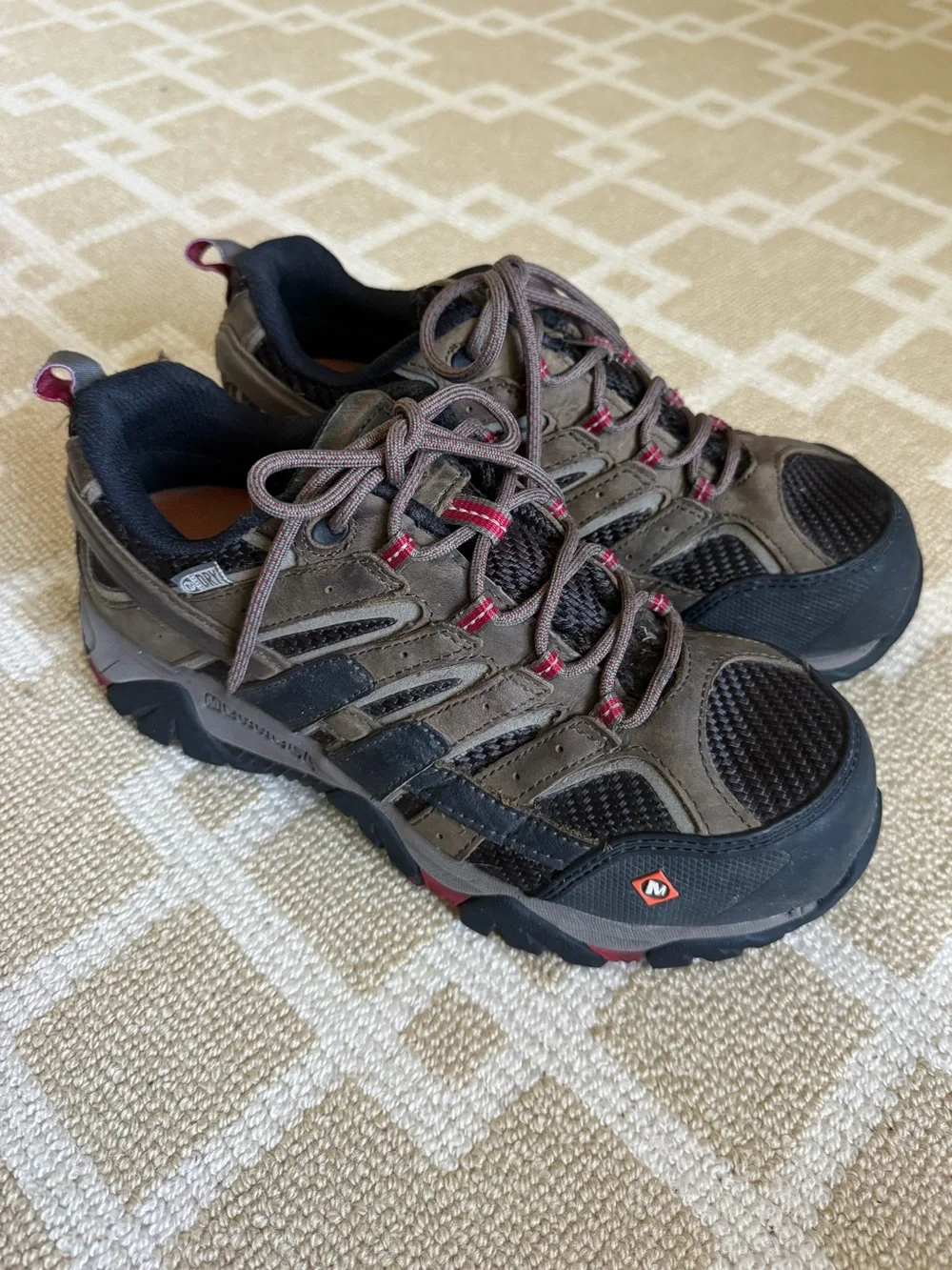 Merrell Moab 2 Vent Waterproof Composite Toe Work Shoes Brown Women’s 7.5 - Picture 13 of 13